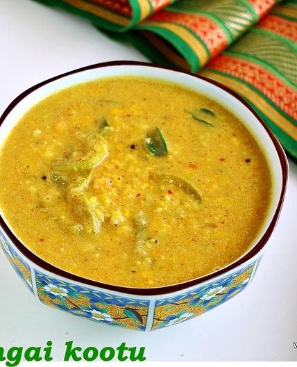Pudalangai poricha kootu recipe