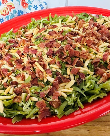 Green Beans Almondine with Bacon