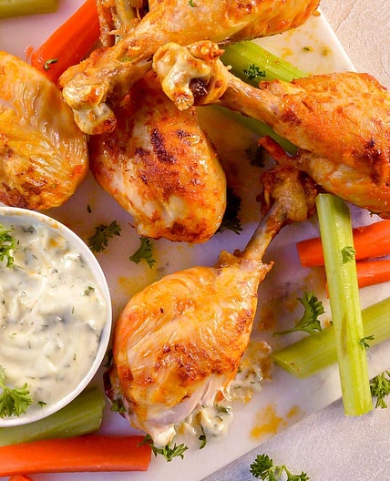 Buffalo Chicken Air Fryer Chicken Legs