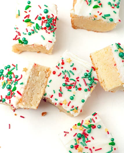 Christmas Sugar Cookie Bars