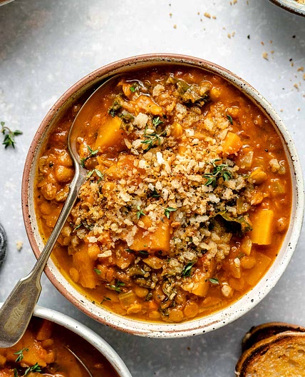 Damn Good Vegan Lentil Soup