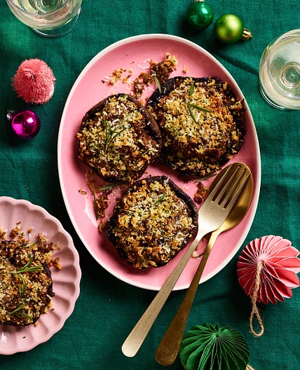 Air Fryer Stuffed Mushrooms