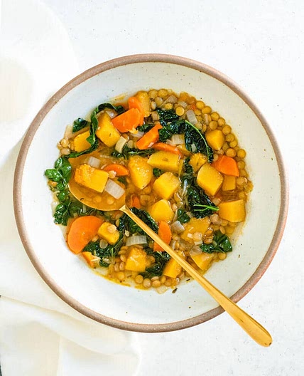 Butternut Squash Lentil Soup