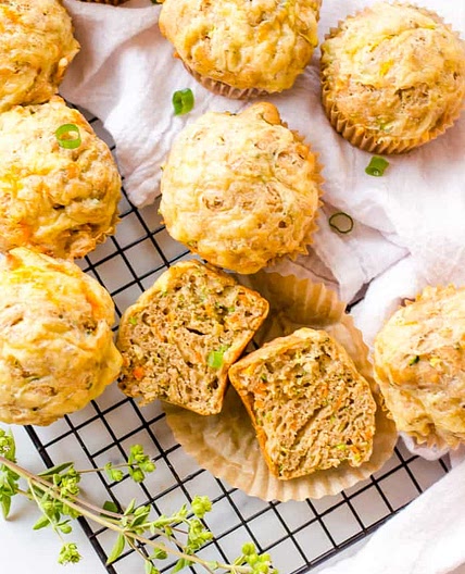Savory 3-Veggie Muffins