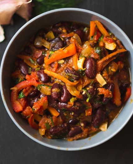 Chili végétarien facile et rapide au Cookeo