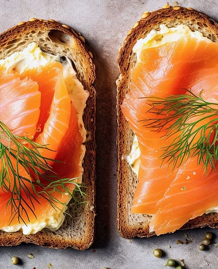 Toasts saumon fumé, mascarpone