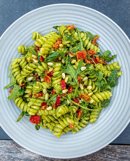 Peas and Basil Pesto Pasta