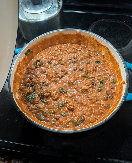 Black Bean Chili with Pumpkin