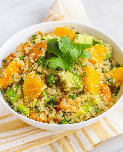Citrus Chicken Quinoa Salad with Avocado & Orange