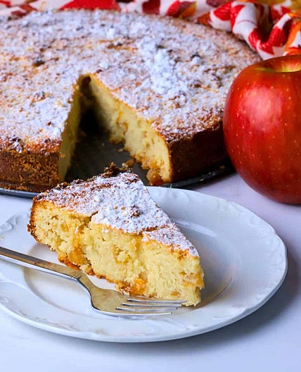 Low Carb Apple Ricotta Cake
