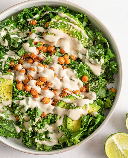 Roasted Chickpea Avocado Salad