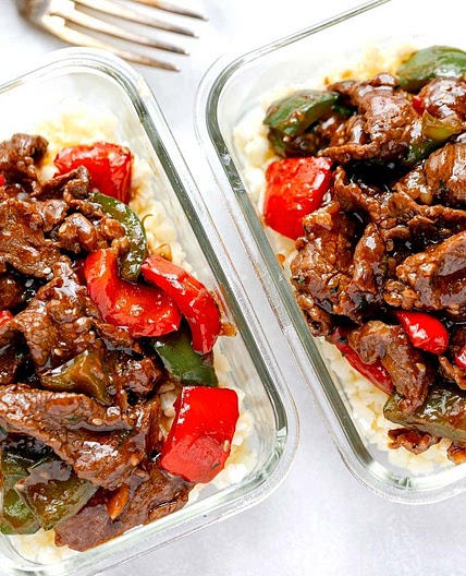 15-Minute Pepper Steak Stir Fry Meal Prep