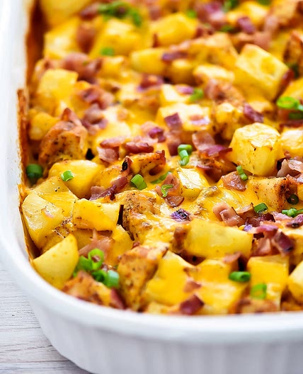 Loaded Chicken and Potato Casserole