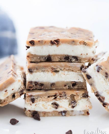 Cookie Dough Ice Cream Sandwiches