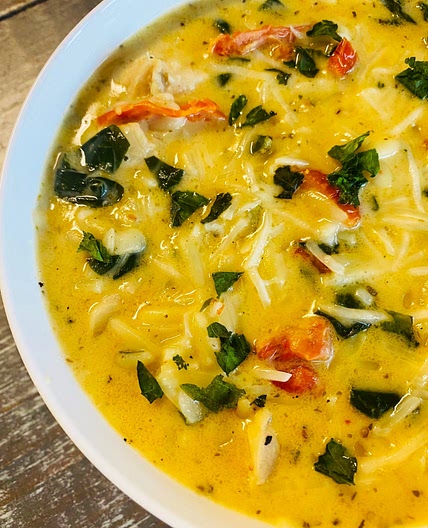 Marry Me Chicken Orzo Soup