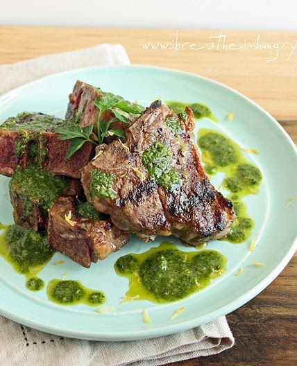 Grilled Lamb Chops with Charmoula (Low Carb, Gluten Free & Whole 30)