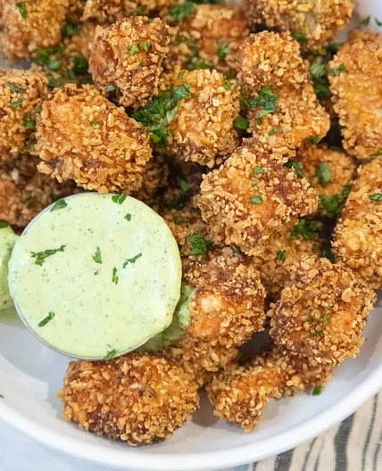 Crispy Fried Salmon Nuggets