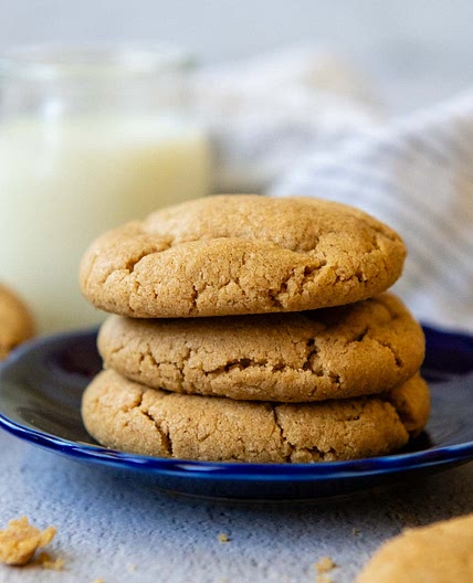 Soft Batch Oat Flour Peanut Butter Cookies