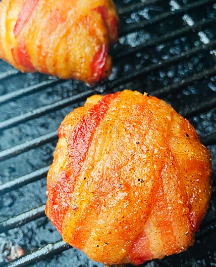 Smoked Bacon Wrapped Chicken Bombs