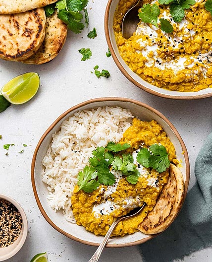 Easy Vegan Red Lentil Dal