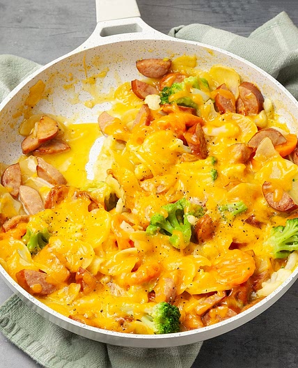Au Gratin Sausage Skillet