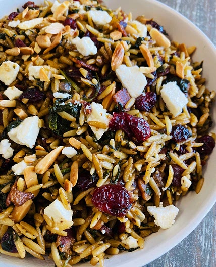 Bacon Cranberry Orzo Salad