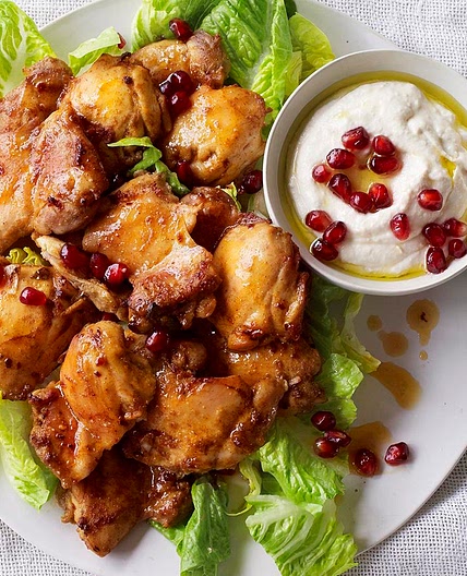 Oven-cooked chicken shawarma