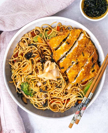 Vegan Yakisoba with Tofu