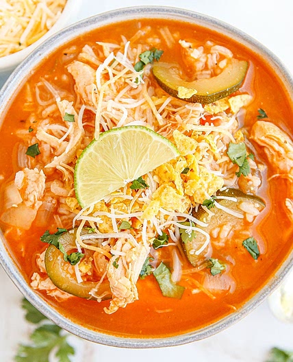 Chicken Tortilla Soup {On the Border Copycat}