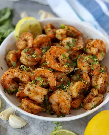 Blackened Shrimp with Garlic