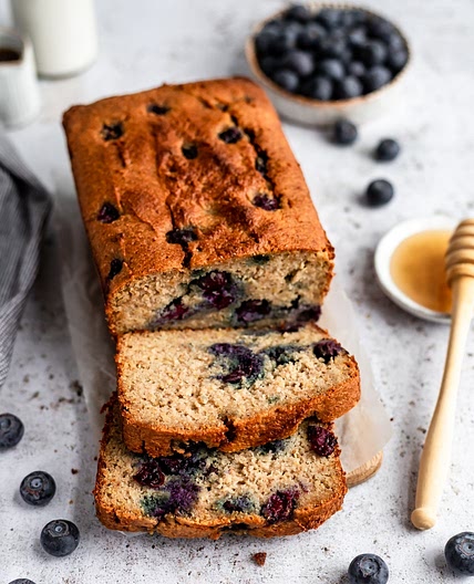 Good Morning Almond Flour Blueberry Muffin Bread