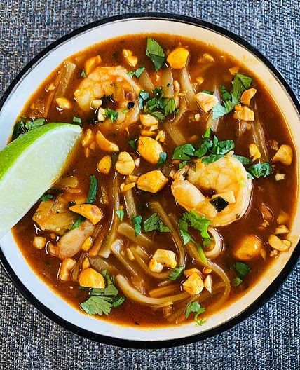 Shrimp Pad Thai Soup