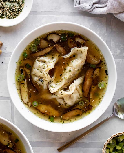 Embarrassingly Easy Potsticker Soup