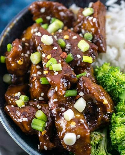 Mongolian Seitan (Vegan Mongolian Beef)