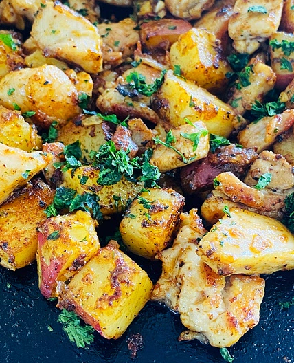 Blackstone BBQ Ranch Chicken and Potatoes