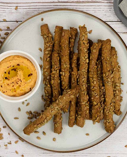 Breadsticks with Sunflower Seeds