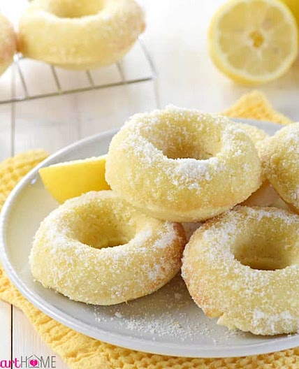 Lemon Sugar Baked Donuts