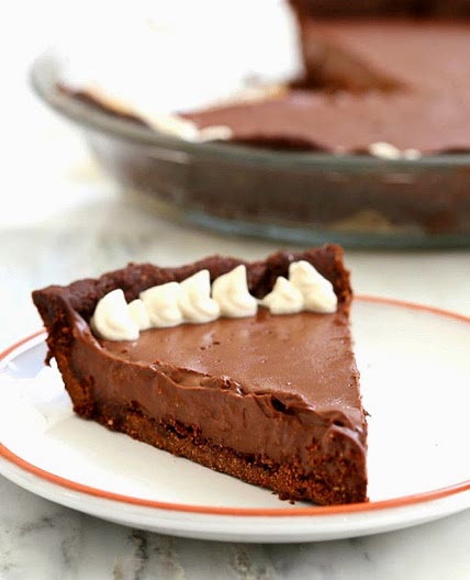Dark Chocolate Silk Pie