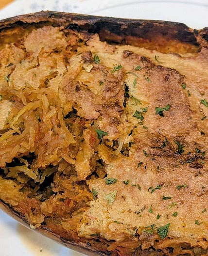 Spaghetti Squash Lasagna Boats