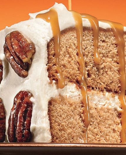 Maple-Gingerbread Layer Cake with Salted Maple Caramel Sauce