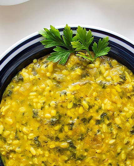 Creamy Spinach Lentils