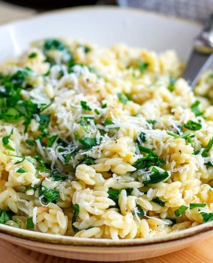 Instant Pot Orzo With Lemon, Parmesan & Spinach