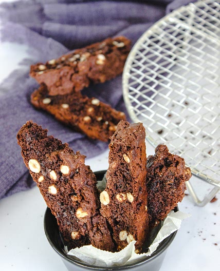Gluten-Free Chocolate Hazelnut Biscotti