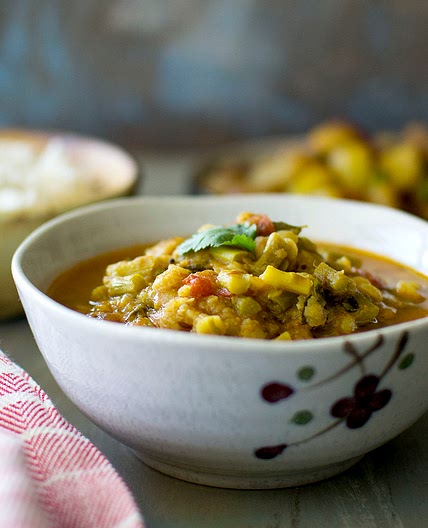 Asparagus Lentil Soup | Asparagus Dal