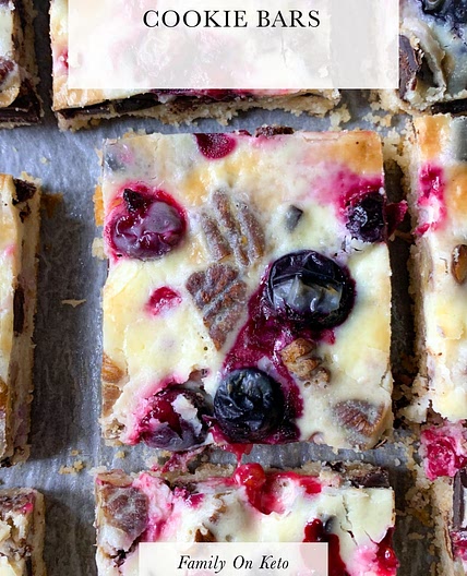 Keto magic cookie bars