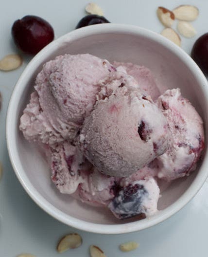 Cherry Vanilla Ice Cream (Egg-less)