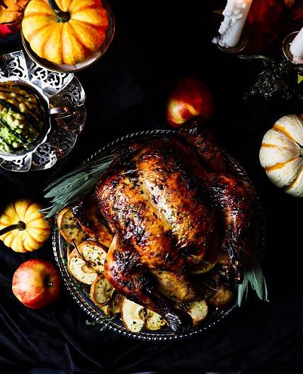 Cider Brined Roast Chicken