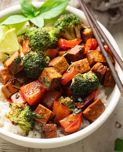 Thai Basil Tofu Stir-Fry