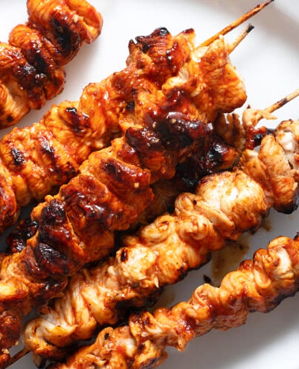 Chipotle Honey Chicken Skewers
