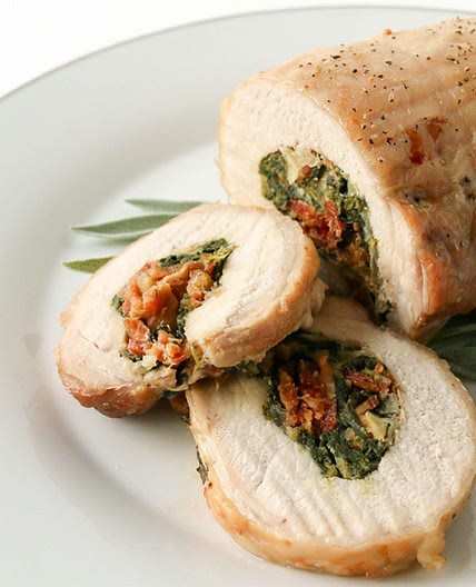 Gluten Free Dairy Free Stuffed Pork Roast - Dinner Version